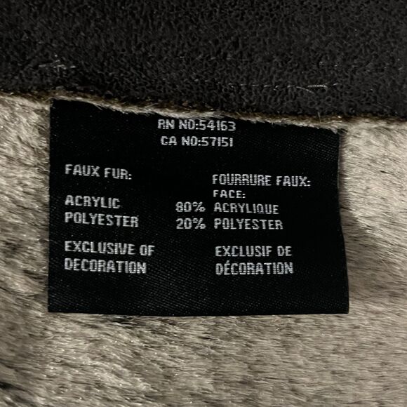 Marc New York Andrew Marc Dark Brown Faux Fur & Suede Festival Vest Womens M - Picture 7 of 9